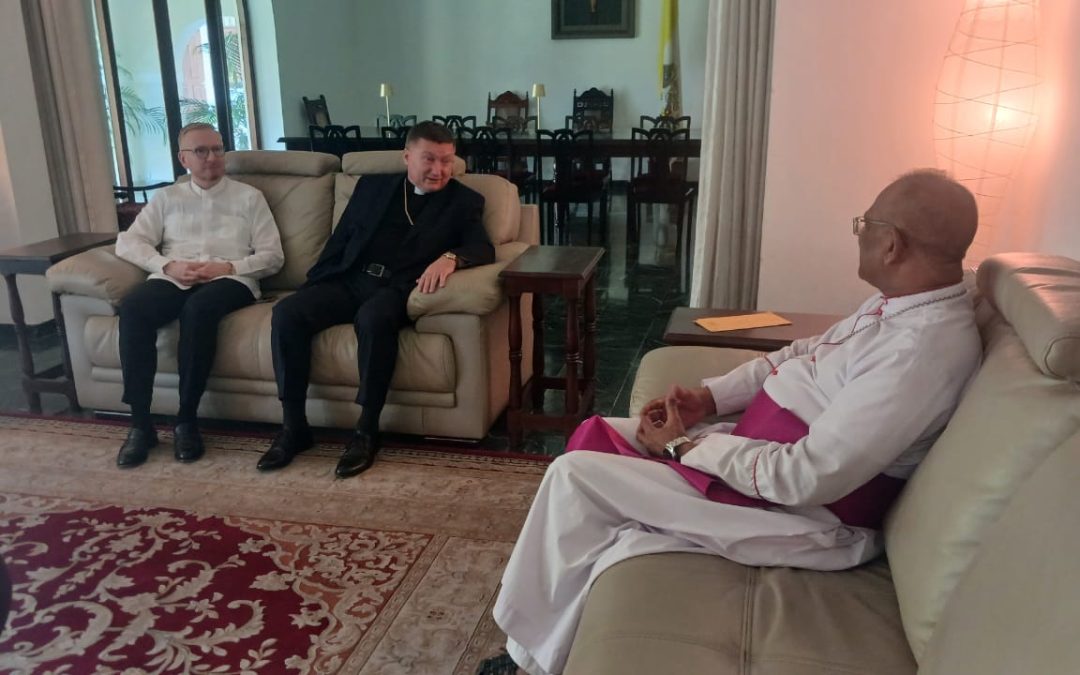 Bishop of Badulla meet the new apostolic nuncio to srilanka